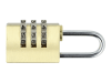 ABUS Zahlenschloss 165/20 Messing-Vorhängeschloss, Zahlencode, Kofferschloss / Spindschloss