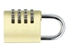 ABUS Zahlenschloss 165/40 Messing-Vorhängeschloss, Zahlencode, Kofferschloss / Spindschloss