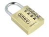 ABUS Zahlenschloss 165/40 Messing-Vorhängeschloss, Zahlencode, Kofferschloss / Spindschloss