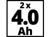 EINHELL Twincharger PXC Starter-Kit mit 2x 4 Ah Akkus & 1x Twincharger Ladegerät  