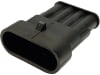 LED-Schlussleuchte "Rio II" links, 12 V, quadratisch, Schluss-, Brems-, Blink-, Standlicht, Anschluss Superseal