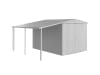 Biohort Seitendach 4.5 m²  150 x 300 cm silver; metallic  für Gerätehaus