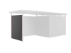 Biohort Seitenwand für Seitendach   157 x 2,5 cm quarz-grau; metallic  