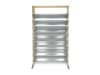 bellissa Vertikales Hochbeet INALTO L16 100 x 50 x 180 cm  silver; natur , Füllmenge 380 l