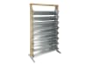 bellissa Vertikales Hochbeet INALTO L16 100 x 50 x 180 cm  silver; natur , Füllmenge 380 l