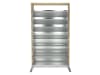 bellissa Vertikales Hochbeet INALTO L8 100 x 32 x 180 cm  silver; natur aus Qualitätsstahl, Füllmenge 290 l
