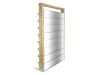 bellissa Vertikales Hochbeet INALTO L8 100 x 32 x 180 cm  silver; natur aus Qualitätsstahl, Füllmenge 290 l
