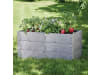 JUWEL Hochbeet Timber 3er-Set nordic wood 60 x 52 x 130 cm Kunststoff mit hochwertiger Holzoptik