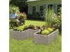 JUWEL Hochbeet Timber ERGOLINE nordic wood 125 x 40 x 185 cm Kunststoff mit hochwertiger Holzoptik