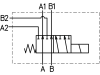 Zusatzsteuerventil 12 V DC 6/2 Wegeventil -TB-, Grundventilausführung, 12 VDC, ergänzt mit Kupplungsmuffen und -steckern, ohne Elektroteile