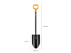 Fiskars Solid+ Spaten XL Blatt spitz   