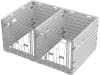 KERBL Kälberbox modular Doppelbucht freistehend, Liegefläche pro Bucht 160 x 115 cm, 14628