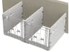 KERBL Kälberbox modular Doppelbucht wandständig, Liegefläche pro Bucht 160 x 115 cm, 14629 