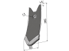 Industriehof® Scharspitze 285 x 80 x 14 mm, unterseitig hartmetallbeschichtet, für Köckerling Grubber Topmix, 101.IND-640.1