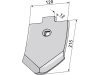Industriehof® Scharspitze 215 x 120 x 12 mm, für Lemken Smaragd, 101.IND-489