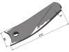 Industriehof® Leitblech links/rechts 272 x 80 x 8 mm für Pöttinger Grubber