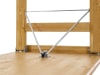 RUKU Bierzeltgarnitur Rustica 3-tlg., 180 cm, 60 cm breiter Tisch   Kiefer lasiert 3-teilig