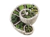 bellissa Gabionen-Kräuterspirale rund 200 x 150 x 80 cm  silver , Füllmenge 700 kg