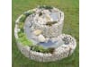 bellissa Gabionen-Kräuterspirale rund 200 x 150 x 80 cm  silver , Füllmenge 700 kg