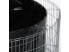 bellissa Hochbeet (Gabione) rund 92 x 92 x 40 cm  silver inkl. Trennfolie, 92 x 40 cm, Füllmenge 165 kg