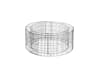 bellissa Hochbeet (Gabione) rund 92 x 92 x 40 cm  silver inkl. Trennfolie, 92 x 40 cm, Füllmenge 165 kg