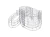 bellissa Gabionen-Kräuterspirale rund 110 x 90 x 60 cm  silver , Füllmenge 180 kg