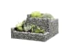 bellissa Gabionen-Kräuterspirale Cantone eckig 120 x 110 x 70 cm  silver , Füllmenge 370 l