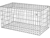 bellissa Profi-Spiralgabione 100 x 50 x 50 cm  silver , Füllmenge 400 kg
