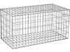 bellissa Profi-Spiralgabione 100 x 50 x 50 cm  silver , Füllmenge 400 kg