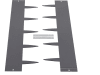 bellissa Rasenkante Spina 2er-Set Stahlblech anthrazit 103 x 16 cm 