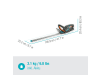 Gardena Akku-Heckenschere ComfortCut 60 18V-P4A Ready-To-Use Set  Strauchschere, Gartenschere