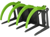 Heizomat® Greifzange "HG 1800 5/4" 4 Zinken, 5 Gegenklauen, für den Transport von Stamm- und Wipfelholz und Busch- und Strauchwerk