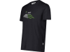 Fendt T-Shirt für Herren schwarz, Frontdruck mit Fendt-Logo vorn, von CMP