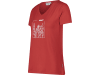 Fendt T-Shirt für Damen rot; weiß, Frontdruck mit Fendt-Logo vorn, von CMP