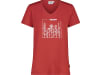 Fendt T-Shirt für Damen rot; weiß, Frontdruck mit Fendt-Logo vorn, von CMP