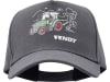 Fendt Cap für Kinder, grau mit Traktorlabel und Logo vorn, von CMP, X991022094000