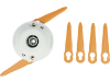 STIHL Mähkopf "Polycut 3-2" mit zwei beweglichen Kunststoffmessern, für Akku-Motorsense FSA 57, 4009 710 2104