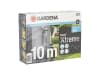 Gardena Textilschlauch Liano™ Xtreme Set mit Liano™ Schlauchaufbewahrung TapFix  10 m  1/2"    18461-90