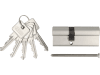 ABUS Profilzylinder E30NP 30/45 Doppelzylinder, Türzylinder, PZ-Schloss 6-Stift-Zylinder mit 5 Schlüsseln