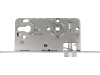 ABUS Einsteckschloss ESK PZ2 universal S PZ-Schloss, Innentürschloss, Wohnungseingangsschloss, Metall Riegel und Falle, ohne Schlüssel