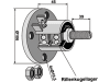 Industriehof® Scheibenlager , , Lochkreis 86 mm