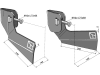 Industriehof® Flachhäufler links/rechts, 140 mm, für Schmotzer Hackmesser bis 240 mm