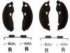 TRAILER POOL Bremsbackensatz 160 x 35 mm für Radbremse AL-KO 1637, SBA818-N