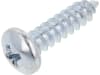 Fendt Blechschraube DIN 7981 4,8 x 19 mm, Stahl, verzinkt, Linsensenkkopf, mit Spitze, X493812305000