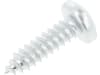 Fendt Blechschraube DIN 7981 6,3 x 22 mm, Stahl, verzinkt gelb, A3L, Linsensenkkopf, mit Spitze, X493820105000