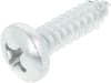 Fendt Blechschraube DIN 7981 6,3 x 22 mm, Stahl, verzinkt gelb, A3L, Linsensenkkopf, mit Spitze, X493820105000