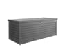 Biohort Freizeitbox 180  181 x 79 cm nachtgrau; metallic  Kissenbox, Auflagenbox, Aufgewahrungsbox Garten, Gartenbox