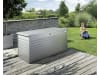 Biohort Freizeitbox 200  201 x 79 cm quarz-grau; metallic  Kissenbox, Auflagenbox, Aufgewahrungsbox Garten, Gartenbox