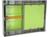 SmartCoop Hühnerklappe horizontal, mit Zahnstangenantrieb, für Geflügelställe, mit Steuerung und WLAN-Modul, 70645