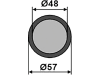 Industriehof® Auslaufmund 275 mm Gummi, für Bomech Gülle-Schleppschuhverteiler, 101.BOM-03